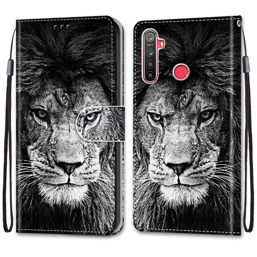 Realme 5,5s,5i,C3,C3i,6i,Narzo10,10A,20A #B11黑白大狮头 -1.jpg_.webp