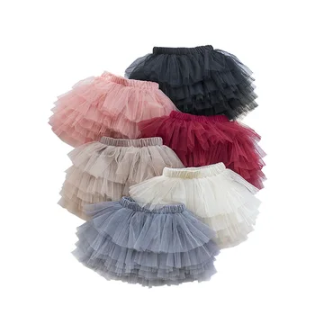 Fashion Girls Tutu Fluffy Skirt Princess Ballet Dance Tutu Mesh Skirt Kids Cake Skirt Cute Girls Clothes DT081 1