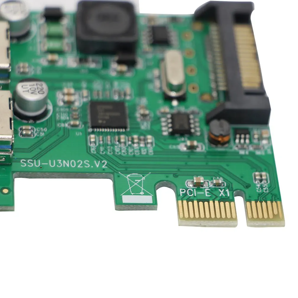 1 шт. Ssu натуральная настольный компьютер Usb3.0 Плата расширения Pci-E к Usb3.0 расширения 2 задними камерами-Порты и разъёмы чип Nec