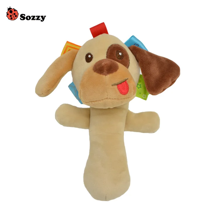 SZ10 Dog Детские животные погремушка ручной стержень BB стержень многофункциональный подарок для новорожденных мультфильм дизайн SZ10 - Цвет: SZ10 Dog