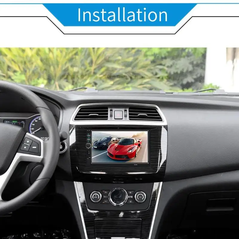 7018B " 12 В 2 DIN автомагнитола стерео Bluetooth AUX USB TF fm-радио 2din Авто Авторадио поддержка подключения мобильного телефона