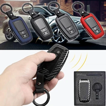 

Alloy Silicone Remote Car Key Case For Toyota RAV4 RAV 4 XA50 2019 2020 Accessories Protective Cover Anti Colision Trim