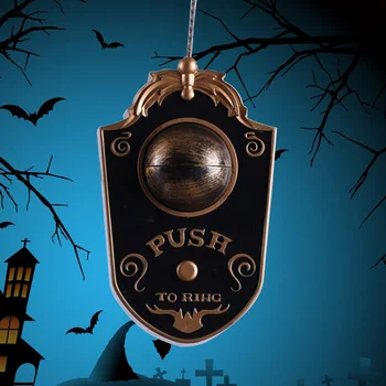 

Novelty Doorbell Halloween Door Decorations Horror Props Creepy Eyes Doorbell Haunted House Escape Home Bar Scary Rotating Eyes