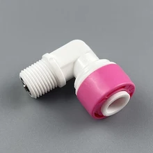 

1/4" Tube Thread 1/8" Male Elbow Quick Connection Check Valve Fittings For Aquarium RO Water Filter Reverse Osmosis System