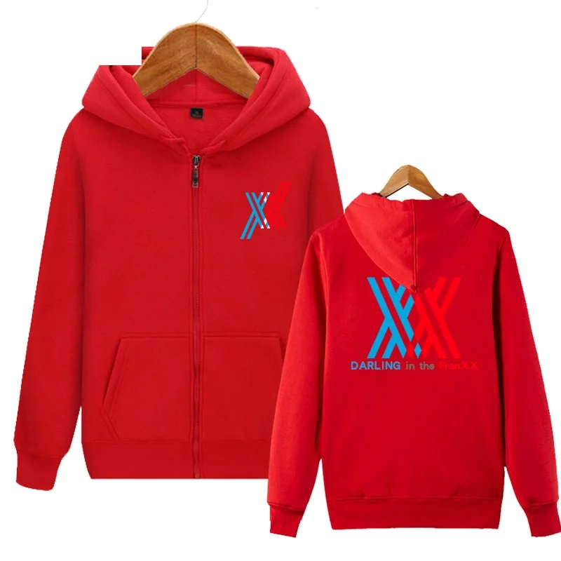 Высокое качество; унисекс; аниме; Cos DARLING in the FRANXX; Повседневная Толстовка с капюшоном; кардиган; толстовки