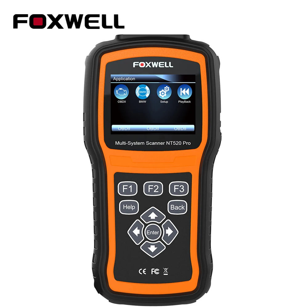 Foxwell NT520 PRO полная система OBD2 сканер ABS SRS SAS BMS DPF EPB инжектор сброса масла