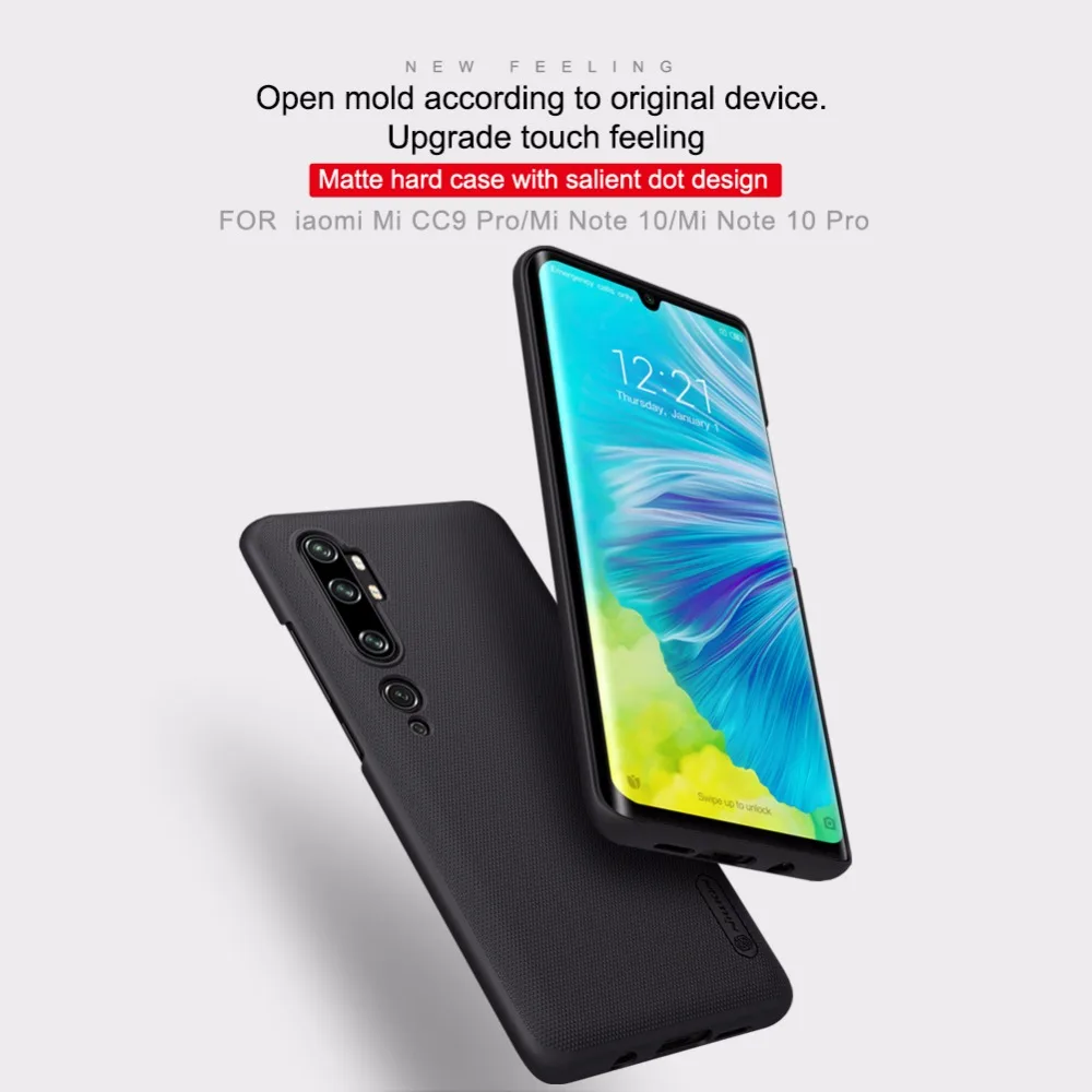 10 шт./лот Nillkin супер матовый защитный чехол для Xiaomi mi CC9 Pro жесткая задняя крышка из ПК чехол для mi Note 10/mi Note 10 Pro Чехол