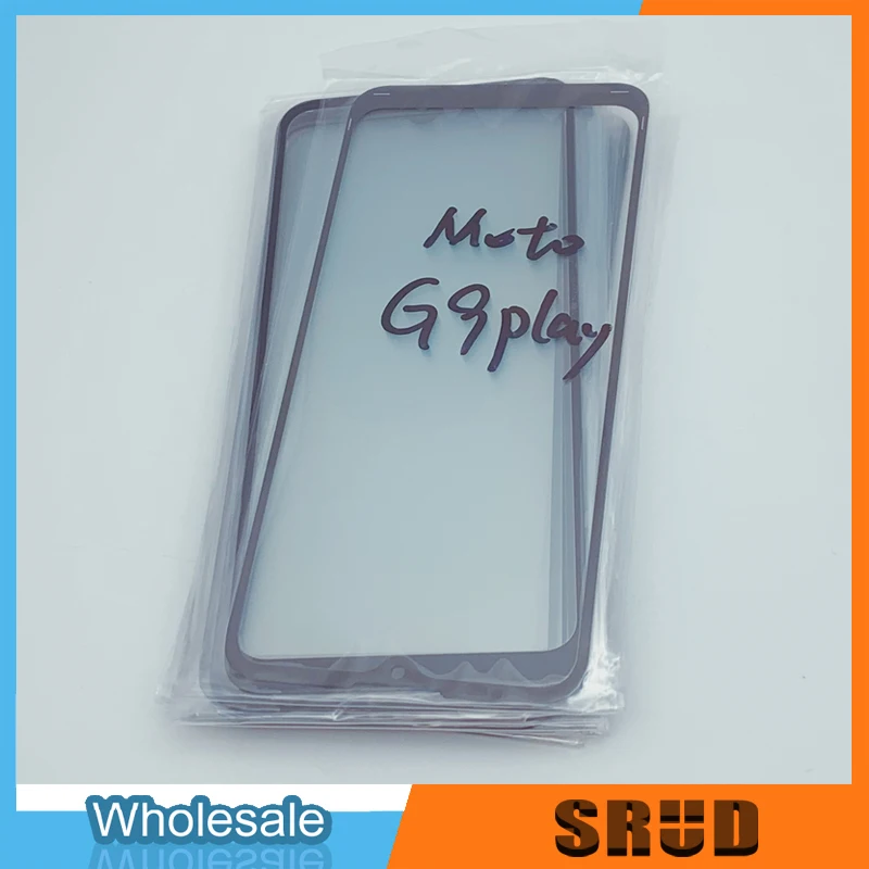 10Pcs New Arrive Front Outer Glass For Motorola G9 G9 Play G9 Plus G9 Power LCD Touch Screen Outer Glass Lens With Laminated OCA