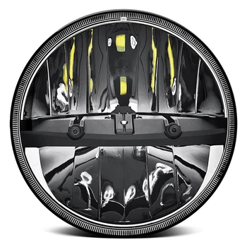 

7" LED Work Light Bar Round LED Headlight Hi/Lo Beam Super Bright CSP Chip Driving Lights IP67 Waterproof Lights