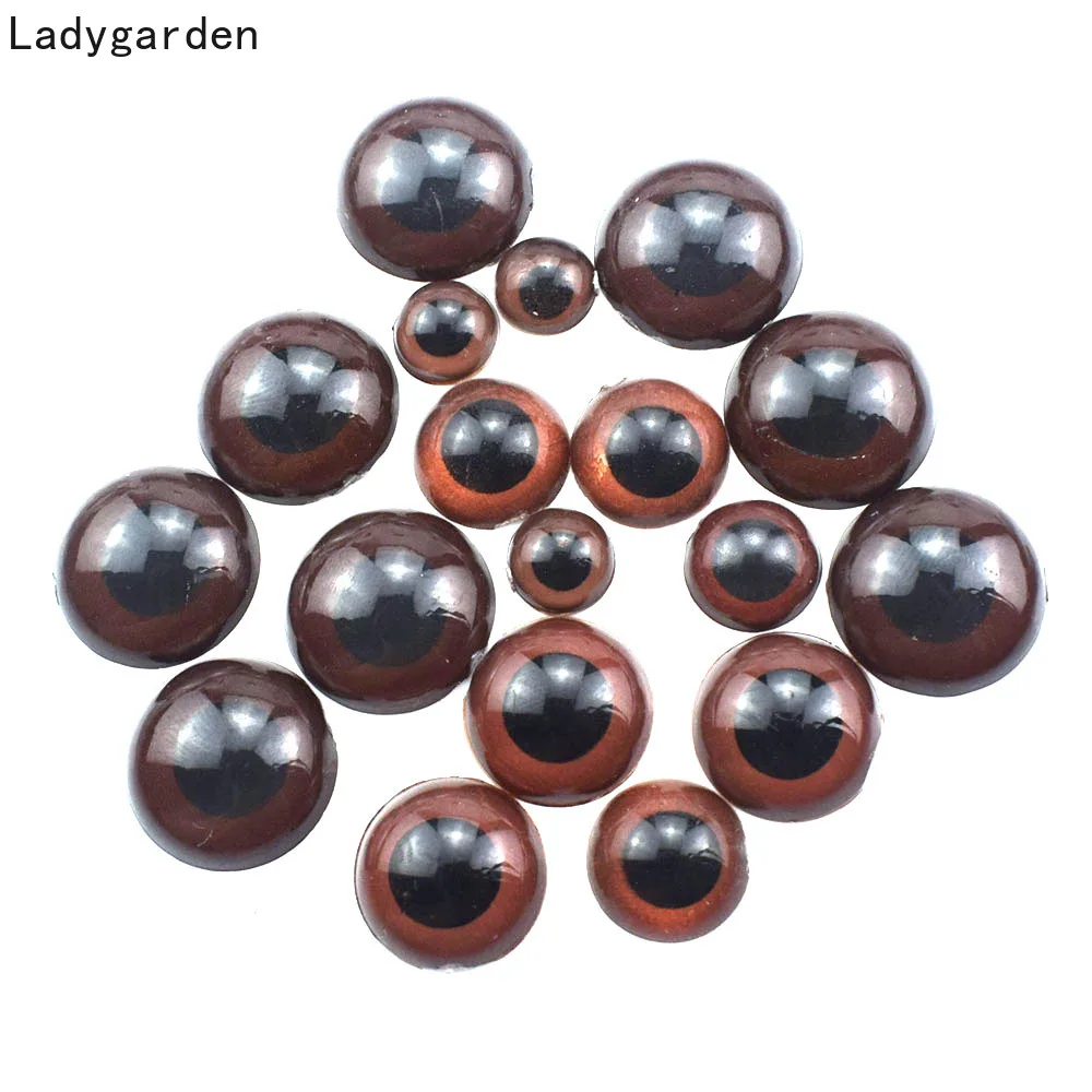 100pcs/lot 5-20mm Brown Plastic Safety Eyes Craft Eyes Without Cushion DIY  Scrapbooking Crafts Decoration Doll Buttons Making - AliExpress