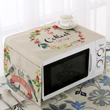 Пасторальный хлопок и лен СВЧ пылезащитный чехол мультфильм шаблон микроволновая печь полотенце покрытие ткань маслостойкие украшения дома