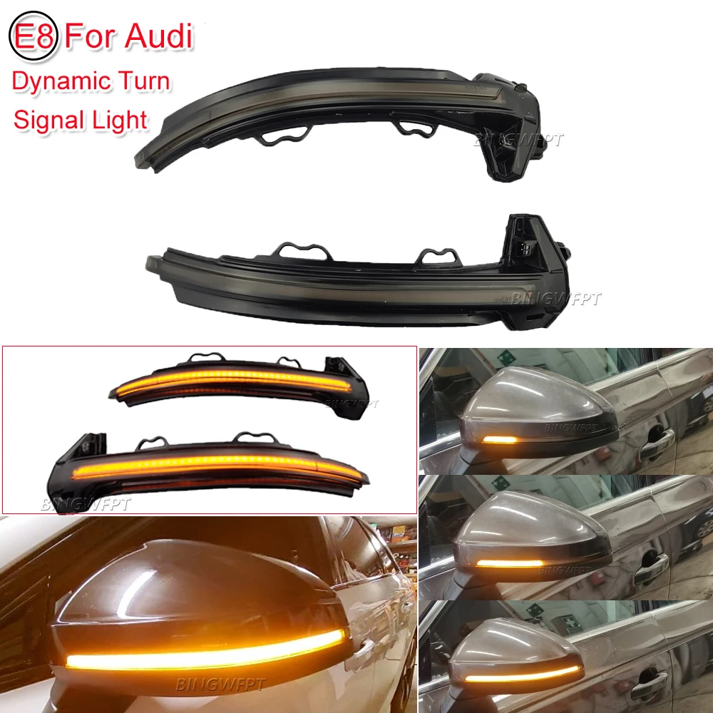 2Pcs Auto Dinamica Led Indicatore Di Direzione Indicatore Di Specchio Lampeggiante Per Audi A4 B9 A5 S5 Rs5 Sportback Coupé Cabrio