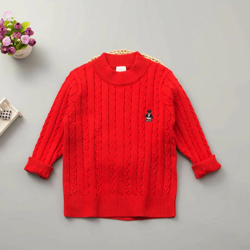 

Childrenswear in Children Taotoukuan Sweater Multi-color Sweater Crew Neck Base Clothing Taotoukuan