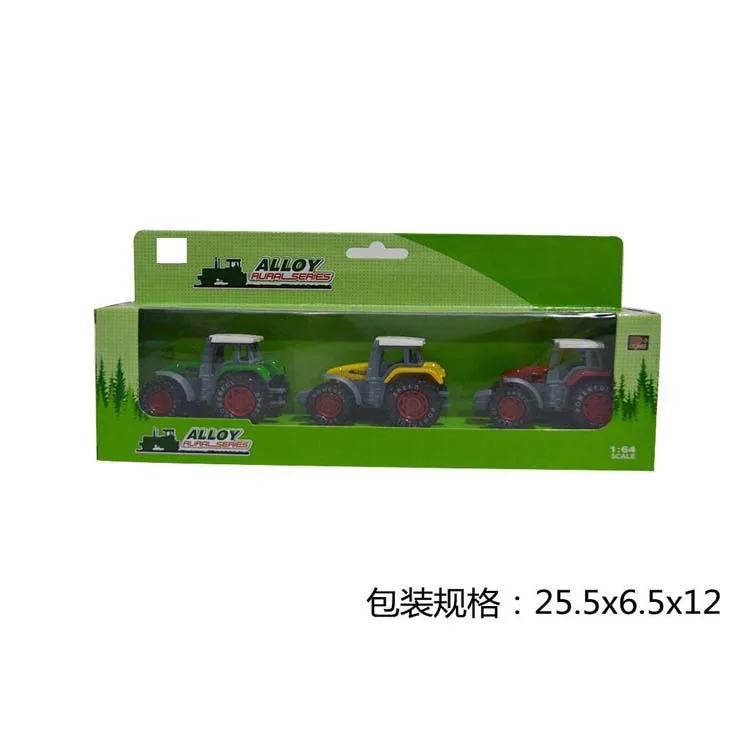 

Children'S Educational Model Toy Car Metal Car Container Toy 3 Pieces Alloy Sliding Little Farmer