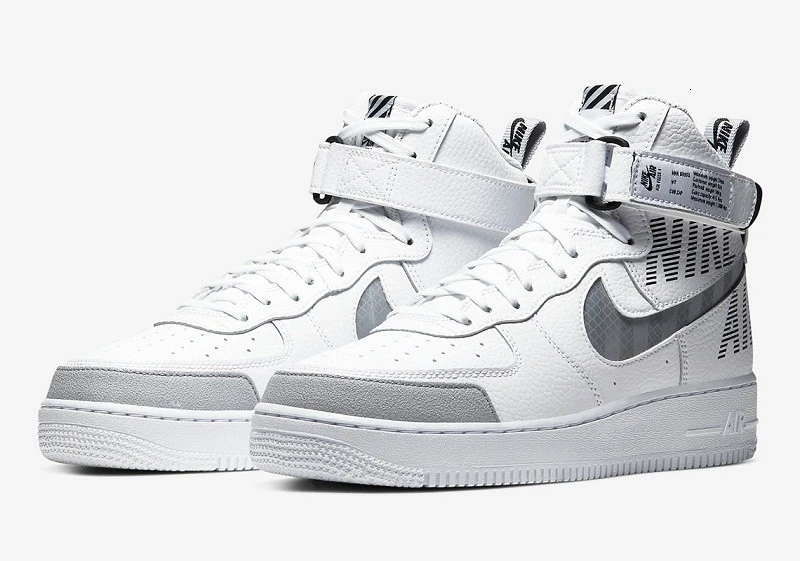 Nike Air Force 1 Высокая мужская обувь для скейтбординга Новое поступление спорт на открытом воздухе Air Cushion кроссовки# CQ0449-100