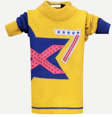 X5 yellow Коллекция года, Осенняя детская одежда свитера для мальчиков однотонные Хлопковые вязаные пуловеры с воротником-стойкой для мальчиков, свитер для мальчиков, Детский свитер, топы - Цвет: X5 yellow