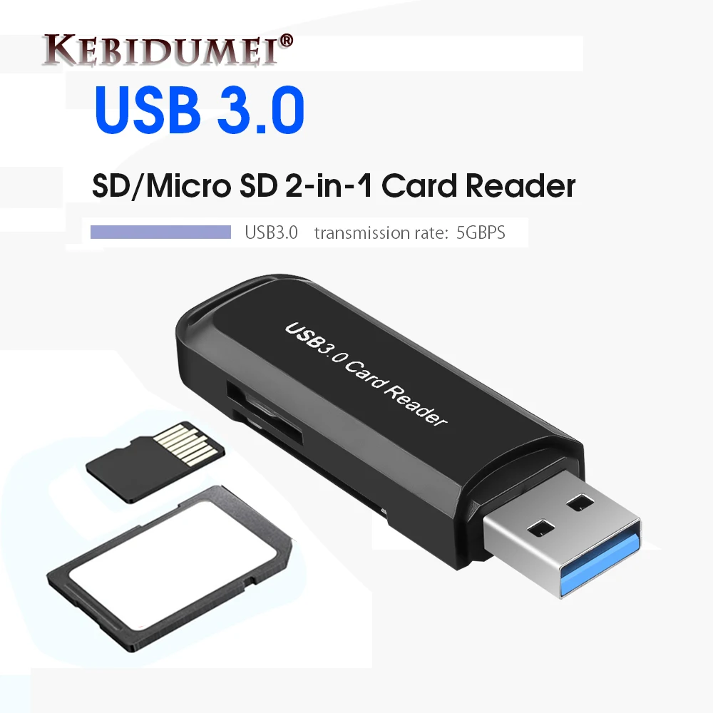 Kebidumei мульти смарт-считыватель карт памяти USB 3,0 OTG type C адаптер мини-считыватель карт для Micro SD/TF/CF/MS для компьютера ноутбука