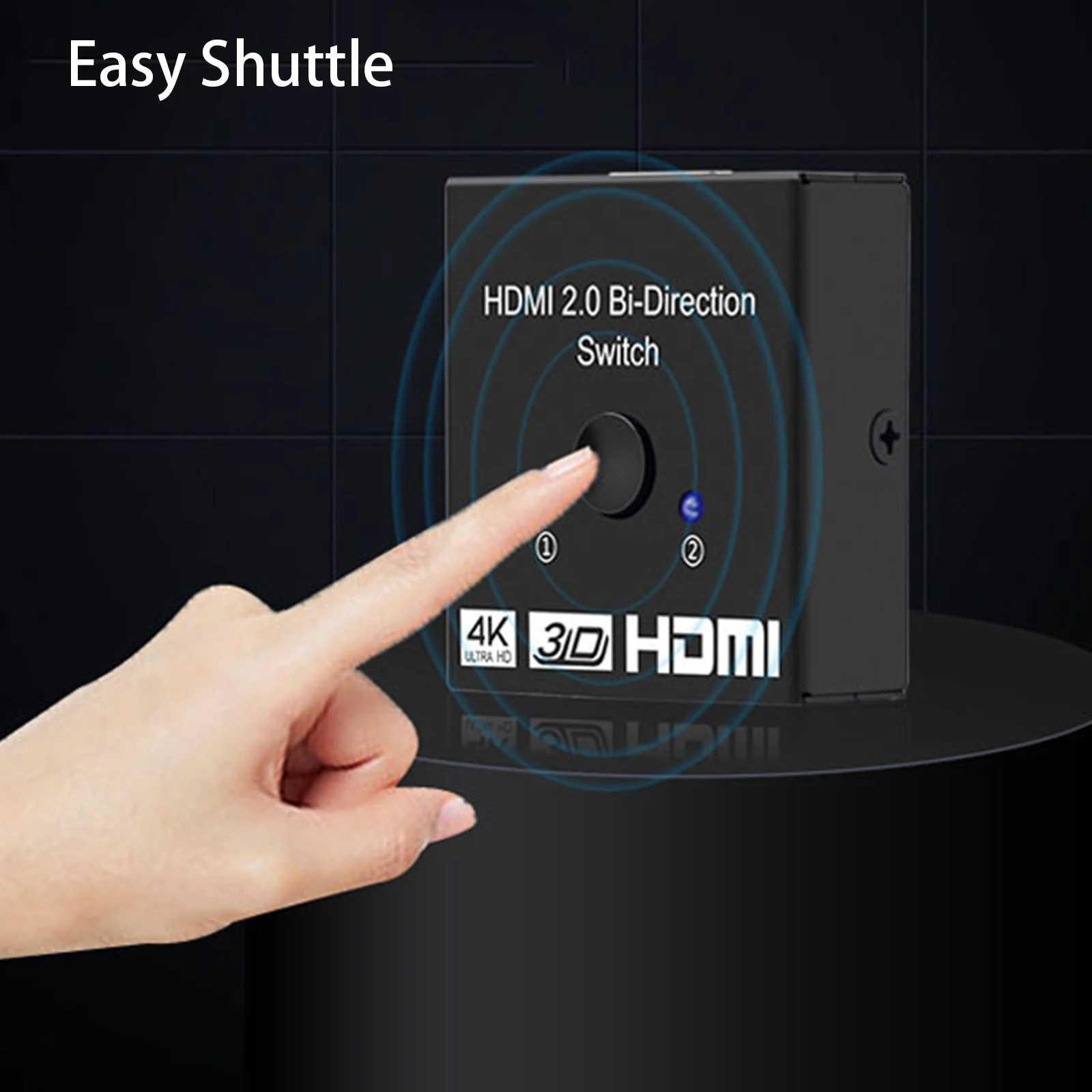 

HDMI Switch 2 Ports Bi-directional 1x2 / 2x1 HDMI Switcher Splitter HD1080P 3D 4K HDMI Splitter HDR HDCP for Satellite DLP LCD