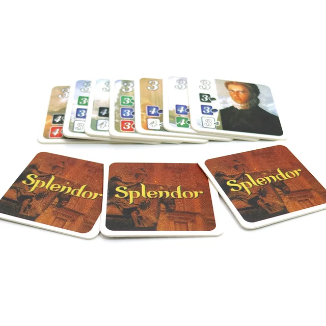 English & Spanish Splendor Board Game for home party kids adult city expansion Financing Investment training playing card games 3