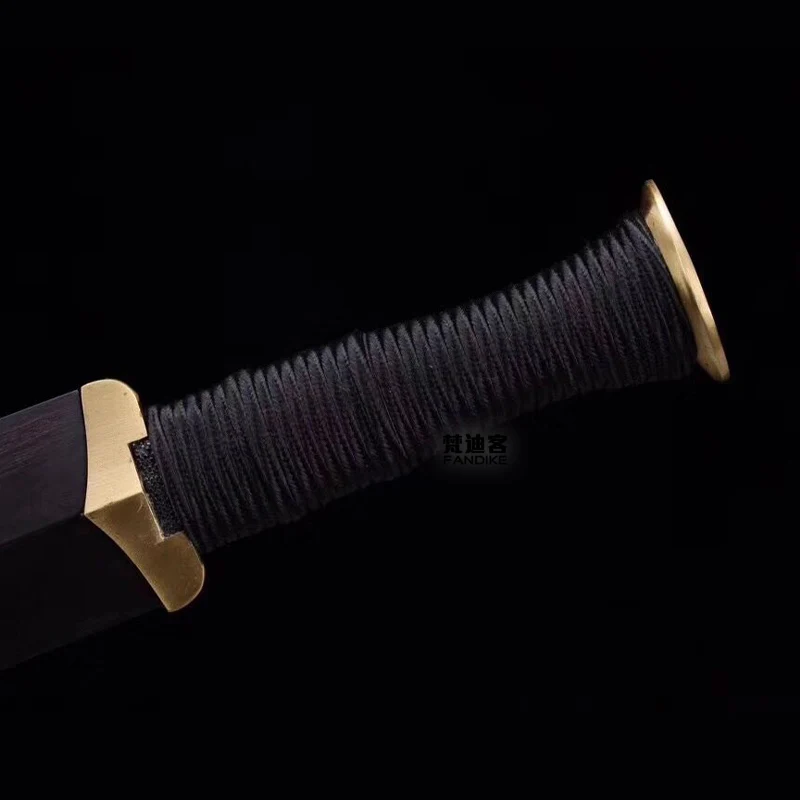Quality Handmade Folded Steel Chinese Han Dynasty Eight sides Sword Copper fittings double groove Sharp straight Sword mswd