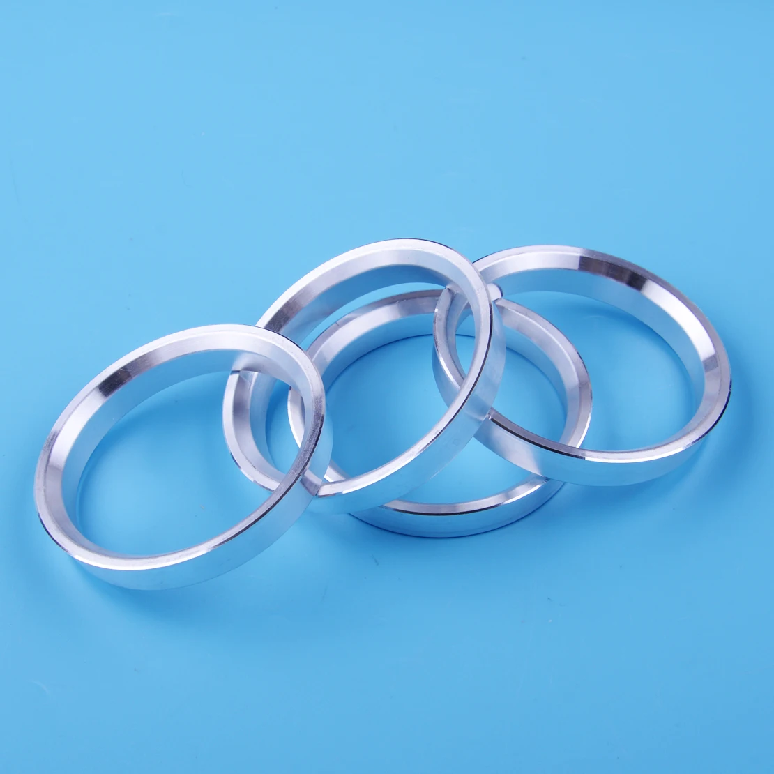 

DWCX 4pcs Universal Silver Wheel Spacer Hub Centric Spigot Rings OD64.1mm-ID56.1mm Aluminum Alloy