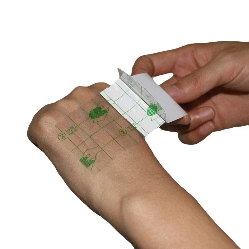 Outdoor Camping Hiking First Aid Fixed Tape Waterproof Tape Wound Dressing Bandage 5cmx10m PU Transparent Film Roll