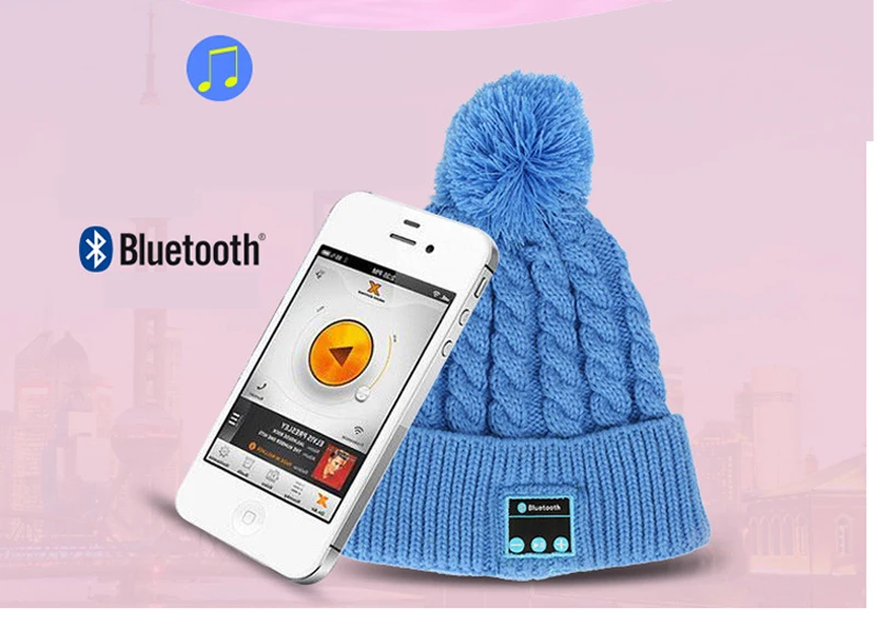 Xiaomi Youpin, вязаная шапка для волос, Bluetooth, теплая, для улицы, для леди, музыкальная шапка, осень и зима, для путешествий, модная, мягкая и удобная