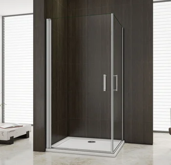 

Shower screens double door pivot Matt Gray 5mm