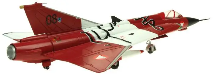 Швеция SAAB DRAKEN J350 2-й авиаполк 1/72 литой самолет модель самолета AV72