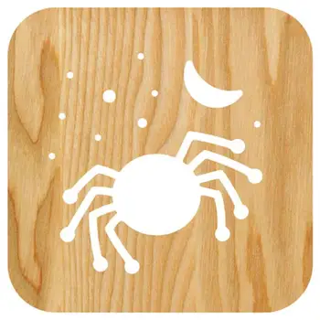 

1Pc Practical Household Wooden Light Creative Hollow-out Night Lamp (Khaki)