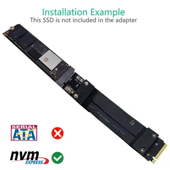 

M.2 NVMe SSD Extension Cable Solid Drive Riser Card M2 to PCI-Express 3.0 X4 PCIE Full Speed 32G/bps M Key Extender