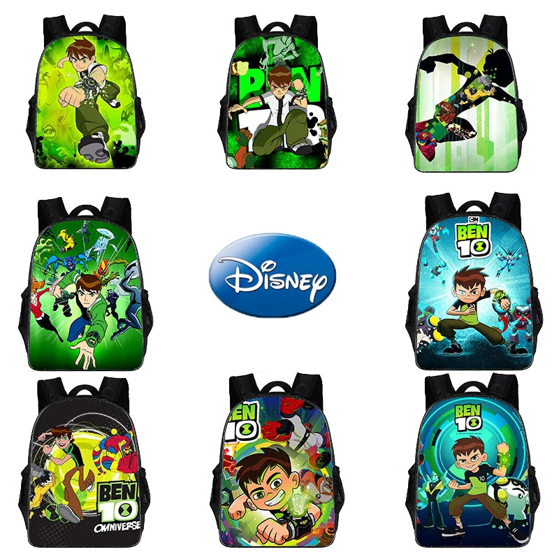Ben Tennyson mochila escolar para niños, morral con de dibujos animados, para guardería Baga, 10 Omnitrix|Figuras de acción| - AliExpress