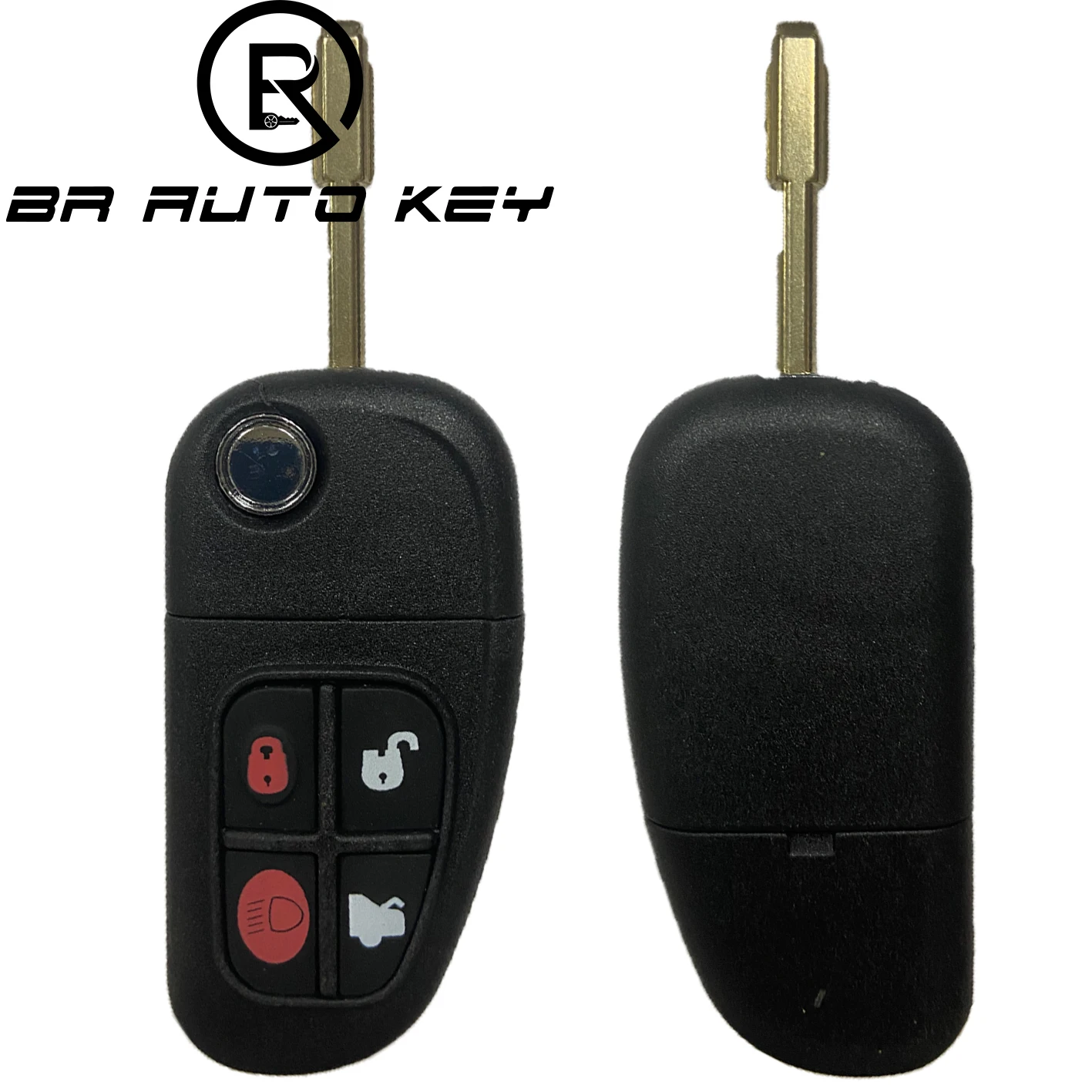 

4 Bottons Flip Folding Car Remote key Replacement 315/433mhz With 4D60 chip Fob For Jaguar X-Type S-Type XJ XJR Uncut FO21 blade