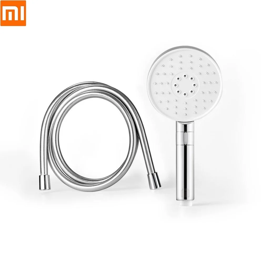 Xiaomi, новинка, настенный душ для купания, насадка для душа, домашний ручной набор для душа 120 мм, 53 отверстия для воды, Душевая система - Цвет: Shower and hose