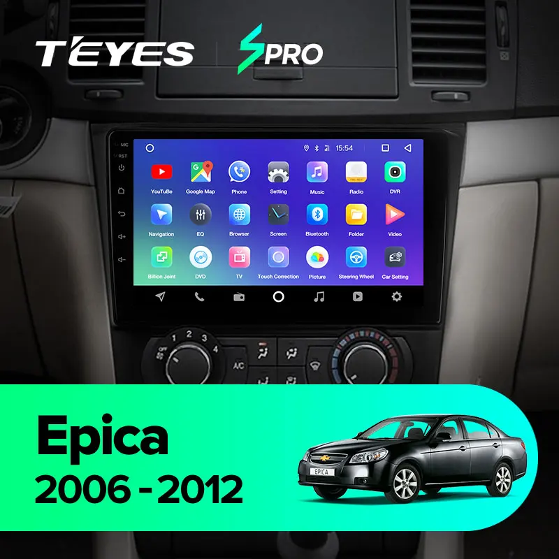 TEYES SPRO Штатная магнитола для Шевроле Эпика 1 поколение Chevrolet Epica 1 2006 2012 Android 8.1, до 8-ЯДЕР, до 4+ 64ГБ 32EQ+ DSP 2DIN автомагнитола 2 DIN DVD GPS мультимедиа автомобиля головное устройство