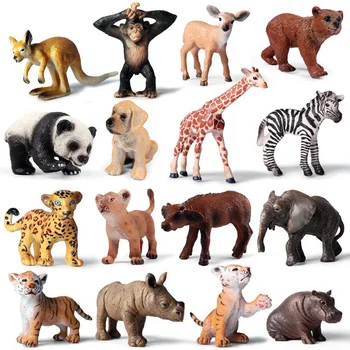

41 Style Cute Animal Model Action Figure Small Size Funny Animal Action Figures Collection PVC Children Cognitive Toys