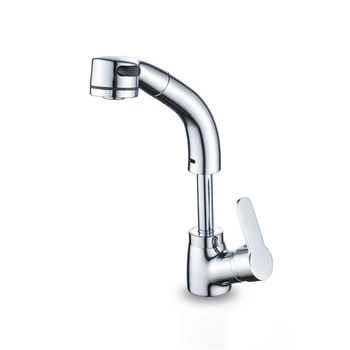

New Bathroom Basin Sink Pull Out Height Adjustable Basin Sink Faucet Hot and Cold Single Handle Water Mixer Tap