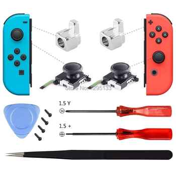 

Joy Con 3D Analog Stick Sensor Module for Nintendo Switch Replacement Joycon Metal Lock Buckle Repair Parts for Nintendoswitch