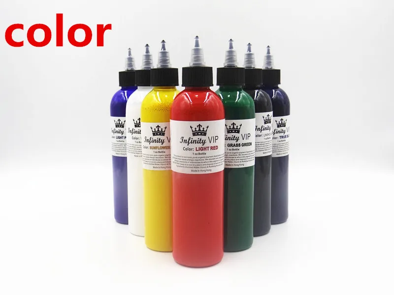 7 color Dynamic Tattoo Ink 250ml 330g Makeup Micropigment For Body Art