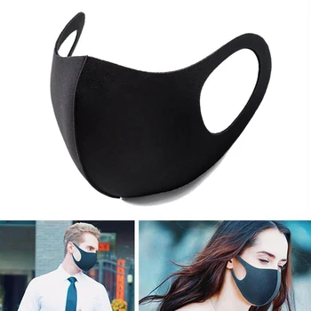

Nano-polyurethane Black Mouth Mask Anti Dust Mask Activated Carbon Windproof Mouth-muffle Bacteria Proof Flu Face Masks