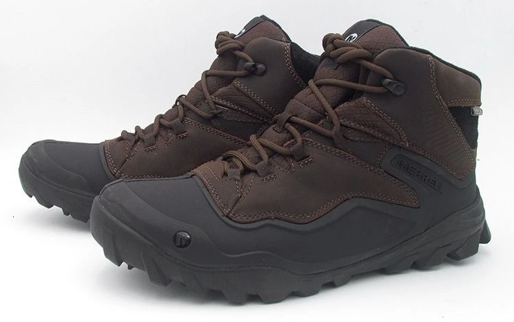 Merrell Мужская обувь Профессиональный Средний верх походные ботинки зимние уличные Нескользящие носимые горные альпинистские кроссовки 39-44