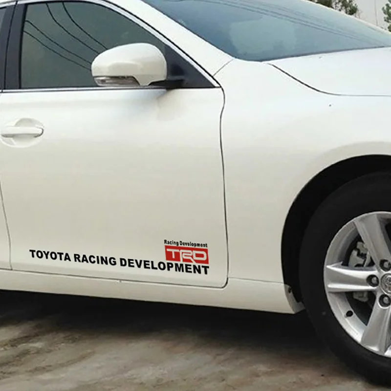 

1pcs car body sticker for Toyota Corolla rav4 Camry Yaris TRD RACING development badge Emblem Car decoration sticker Accessories