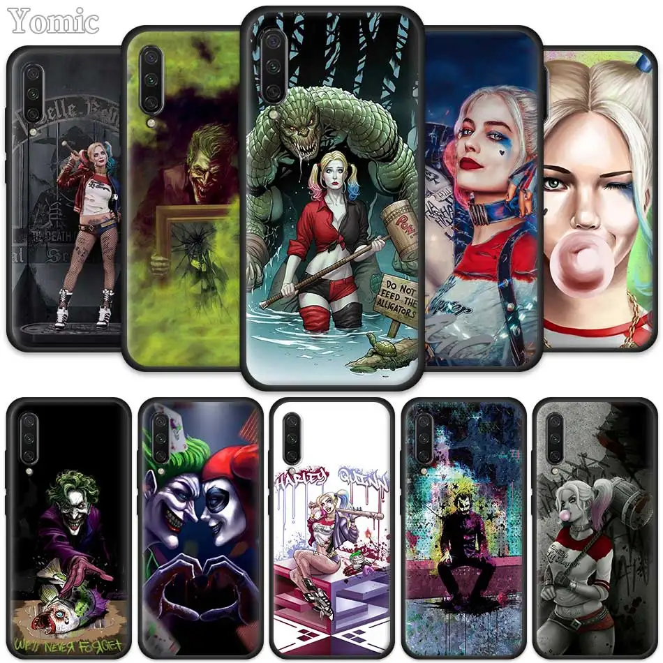 

Harley Quinn Joker Case for Xiaomi Mi A3 Lite CC9E CC9 9T 6X Mi 8 A2 Lite Redmi K20 Pro Note 6 7 Black Silicone Cover