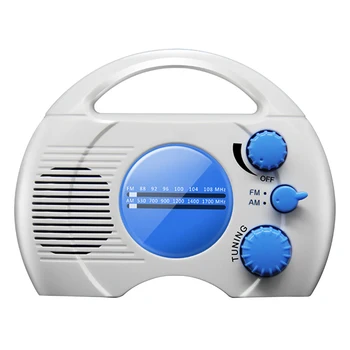 

AM FM Music Outdoor Audio Built In Speaker Battery Operated Bathroom Waterproof Gift Desktop Shower Radio Hanging Mini Portable