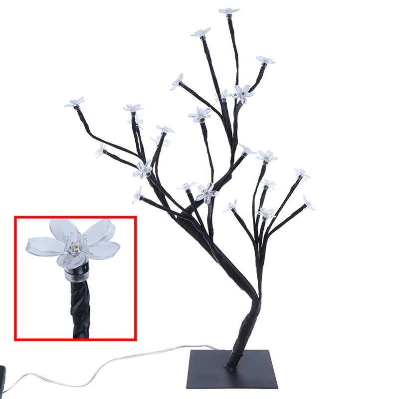 

Hot New Cherry Blossom Tree Night Light Warm White Lighting Table Lamp Home Party Decoration