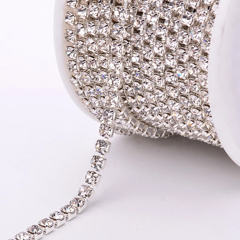 JUNAO-1-2-3-Rows-1yard-Clear-Crystal-Rhinestones-Chain-Trim-Sewing-Strass-Banding-Glass-Claw (5)