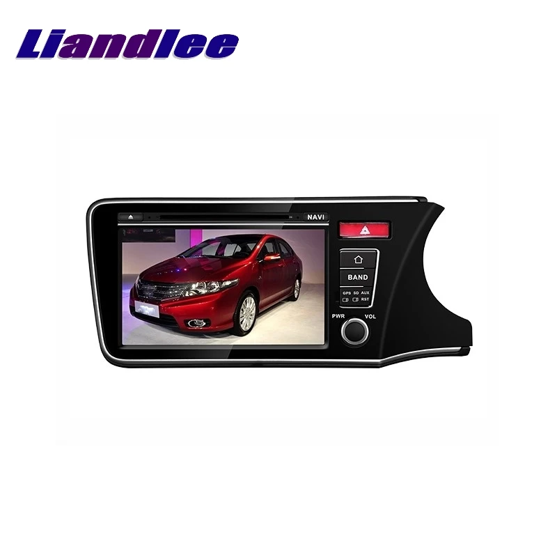 Liandlee для Honda City Right Hand Drive 2014 ~ 2017 LiisLee автомобильный мультимедиа, ТВ DVD gps аудио Hi-Fi радио оригинальный стиль Навигация