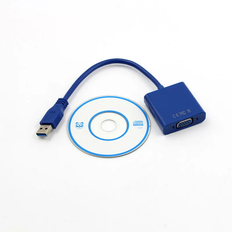 USB 3,0 к VGA Кабель-адаптер внешняя графическая карта видео мульти-дисплей конвертер адаптер для ПК ноутбук с системой Windows 7 8