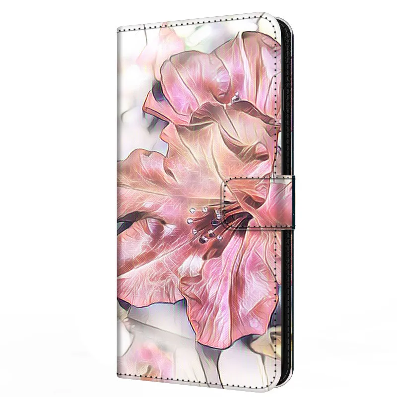 cute samsung cases Leather Flip Case For Samsung Galaxy A5 A6 A7 A8 2018 Plus Wallet Stand Book Cover Magnetic Flower Funda Capas Cute A 7 A6Plus silicone case for samsung