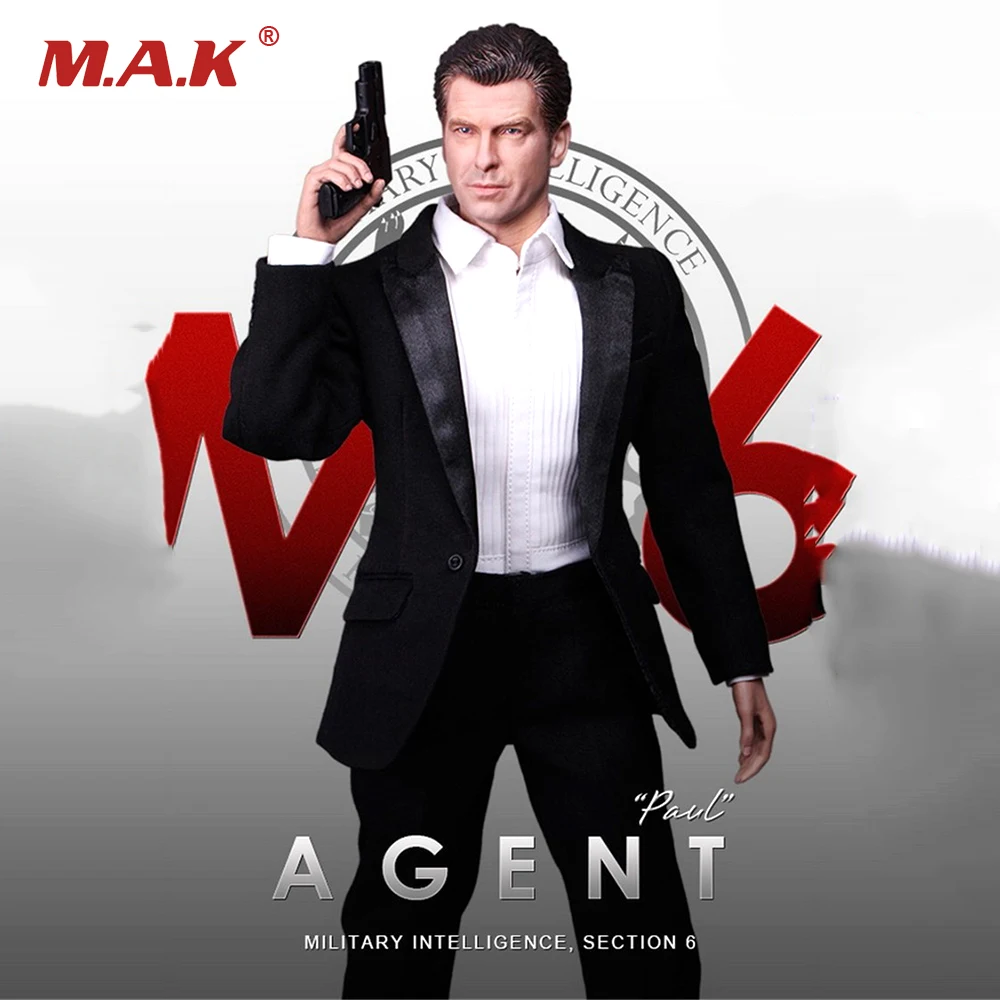 

In stock Collectible WT211/6 Scale Pierce Brosnan MI6 Agent 007 Paul full set figure doll